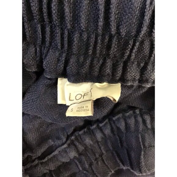 Ann Taylor Loft Linen A-Line Skirt  Pockets Boho Classic Casual Hippy Size S 🩵 - Picture 3 of 4